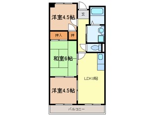 サンロ－ゼ春木の物件間取画像